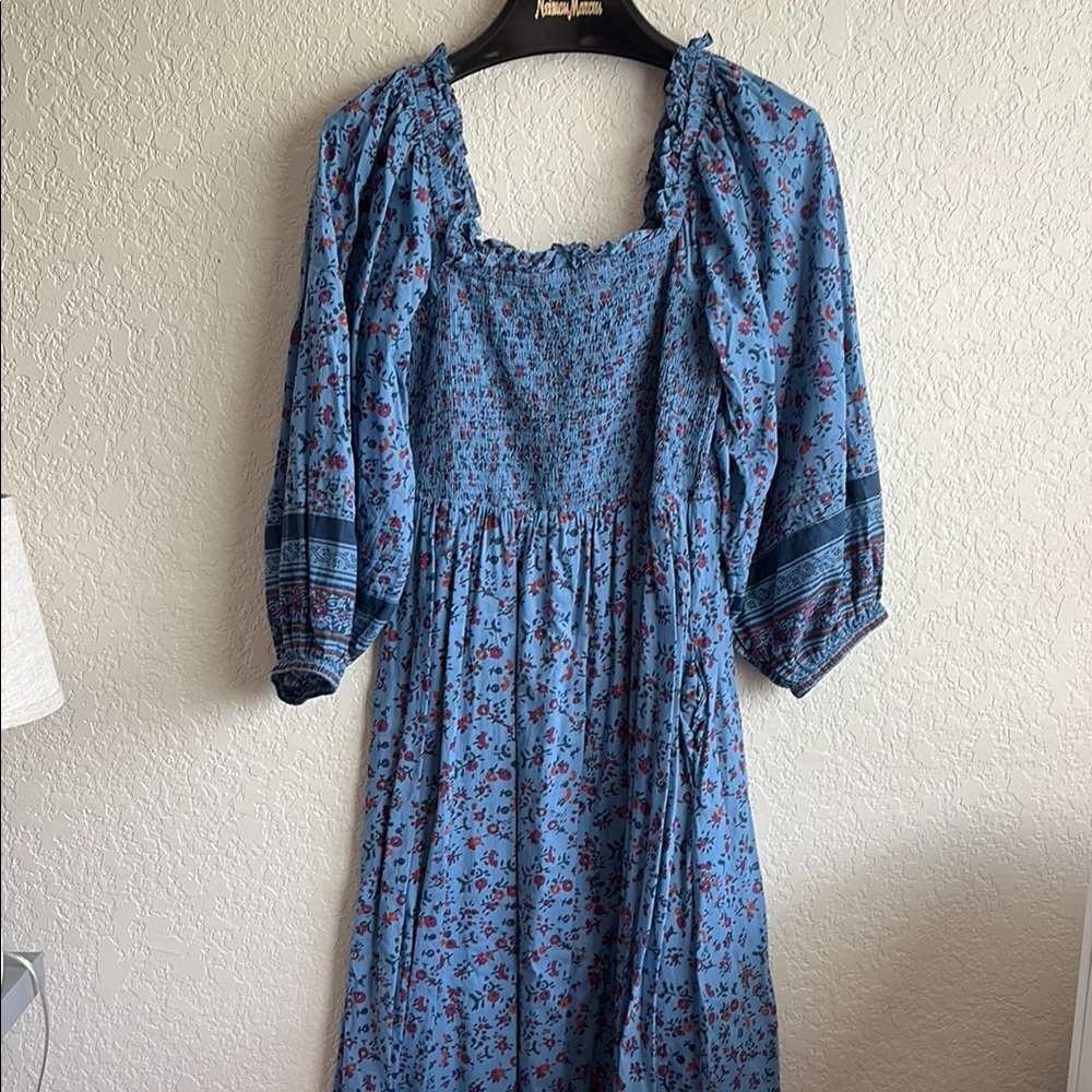 Floral Blue Dress